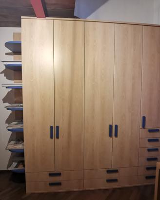 Armadio laminato rovere