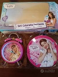 Sveglia e salvadanaio Violetta