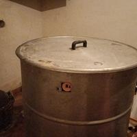 BIDONE 5 QUINTALI IN ZINCO PER  OLIO CON COPERCHIO