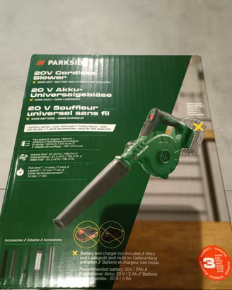 Soffiatore ricaricabile parkside 
