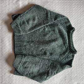 Maglione verde salvia in maglia morbida