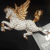 Swarovski, spilla Pegaso