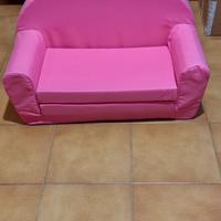Divano per bambini rosa