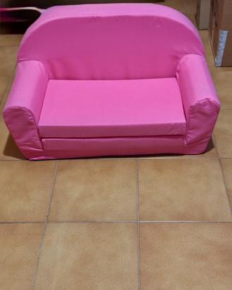 Divano per bambini rosa