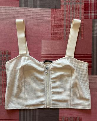 Top bianco Tezenis taglia M