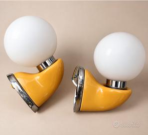 Lampade da parete Luigi Colani 70 Space Age Mid C.