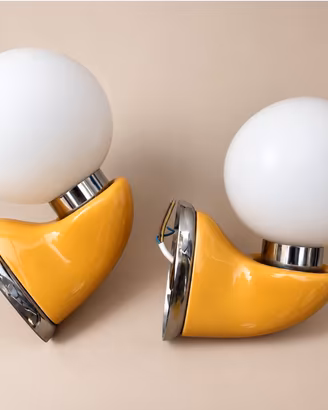 Lampade da parete Luigi Colani 70 Space Age Mid C.