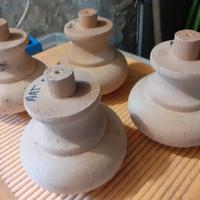 4 piedini a cipolla per restauro comò cassettiera