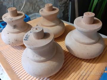 4 piedini a cipolla per restauro comò cassettiera