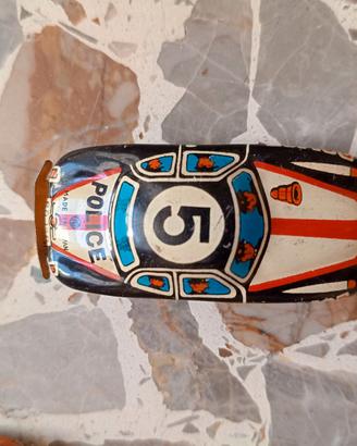 Rara Macchina Latta Vintage POLICE #5 Made in Jap
