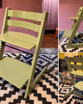 Sedia evolutiva STOKKE Tripp Trapp originale verde