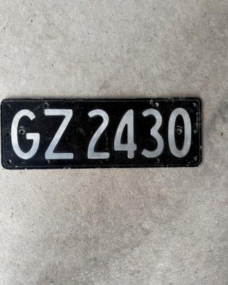 Targa auto storica Nuova Zelanda