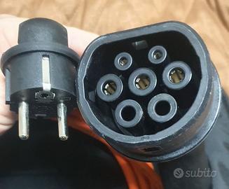 Cavo ricarica auto elettrica presa Shuko 5 mt