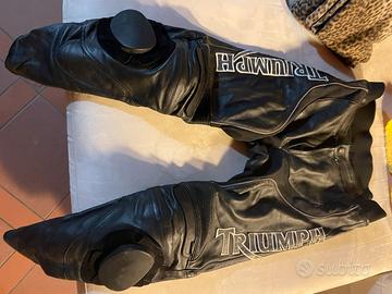 Tuta in pelle moto Triumph