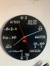 Orologio da parete matematica