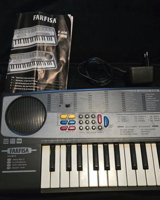 Tastiera Farfisa F406 + alimentatore + custodia