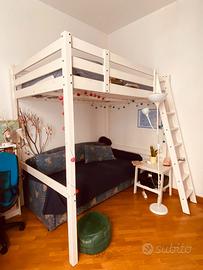 struttura letto a soppalco ikea come nuovo