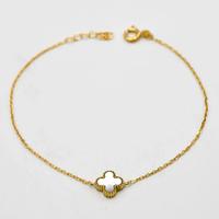 Bracciale in oro giallo 18 kt con madreperla D.35