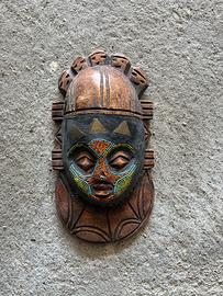 4 maschere africane lignee