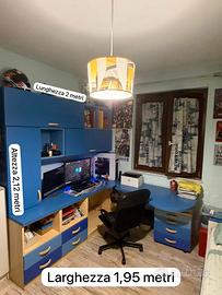 Cameretta completa(armadio, letto e scrivania)