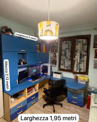 Cameretta completa(armadio, letto e scrivania)
