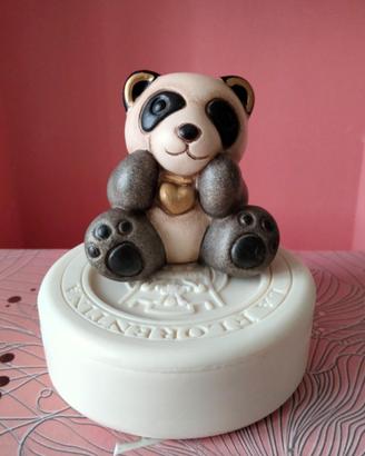 THUN piccolo panda con cuore vintage