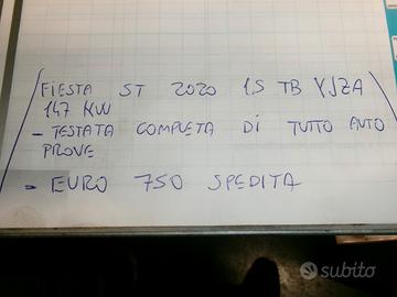 Testata completa di tutto auto prove fiesta st