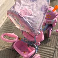 Bicicletta da bambina con manico