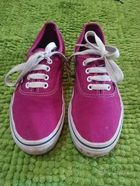 Sneakers Vans fucsia/magenta numero 34 (UK 2.5)