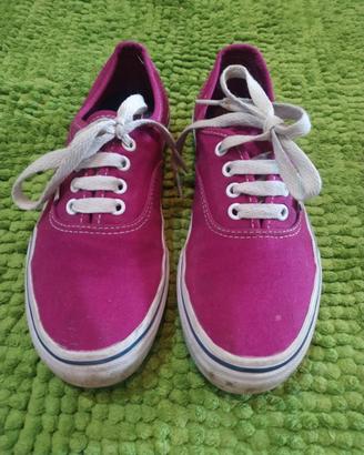 Sneakers Vans fucsia/magenta numero 34 (UK 2.5)
