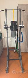 Home-gym castello + panca addome + elastici