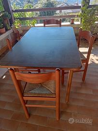 tavolo allungabile e 4 sedie