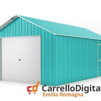 Baracca cantiere 438x724 con saracinesca azzurro