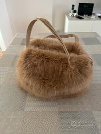 Borsa donna in finta pelliccia