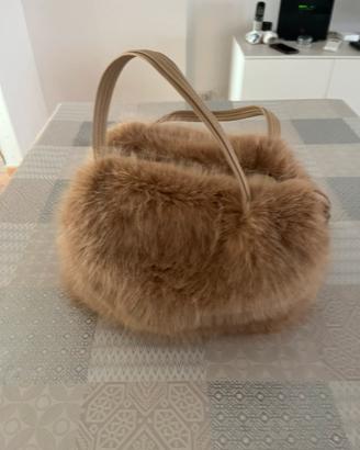 Borsa donna in finta pelliccia