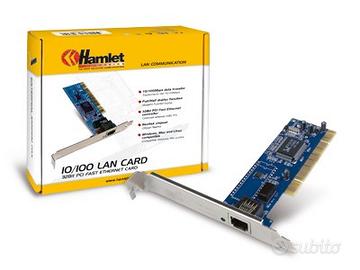 Scheda Ethernet 10/100 Mbits PCI 32bit Hamlet