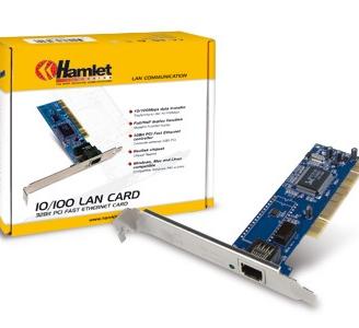 Scheda Ethernet 10/100 Mbits PCI 32bit Hamlet