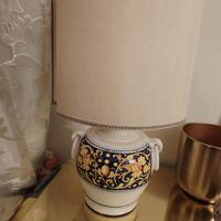 lampada ceramica colorata a mano 