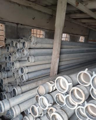 Tubi irrigazione alluminio con raccordi