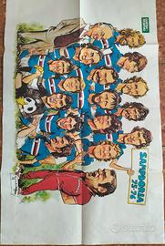 poster originale guerin sportivo sampdoria 75/76