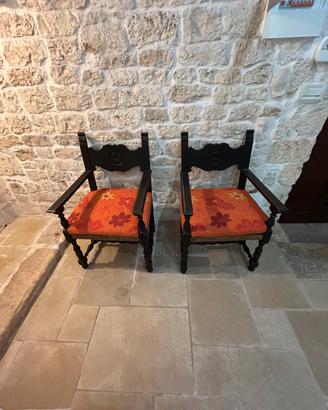 Poltroncine da caminetto antiche