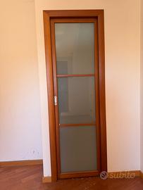 Porte interne in alluminio e vetro satinato
