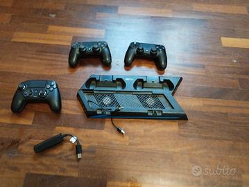joystick PlayStation 4 (n:3)con sede + cavo whifhi