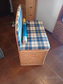 2 cassapanca in vimini