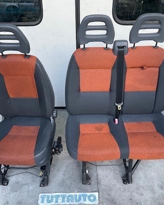 Seidili Fiat Ducato Maxi 2008 stoffa nero/arancio
