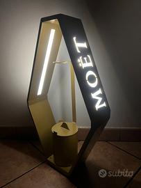Espositore luminoso champagne MOET & CANDON
