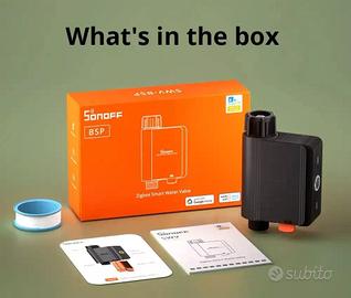 Sonoff swv-bsp valvola smart zigbee irrigazione