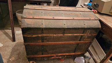 Antico baule FS Ferrovie dello Stato da reataurare