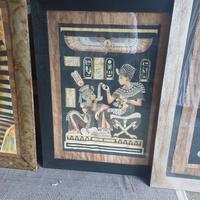 QUADRI CON PAPIRI EGIZI ORIGINALI