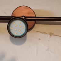 plafoniera con faretti 